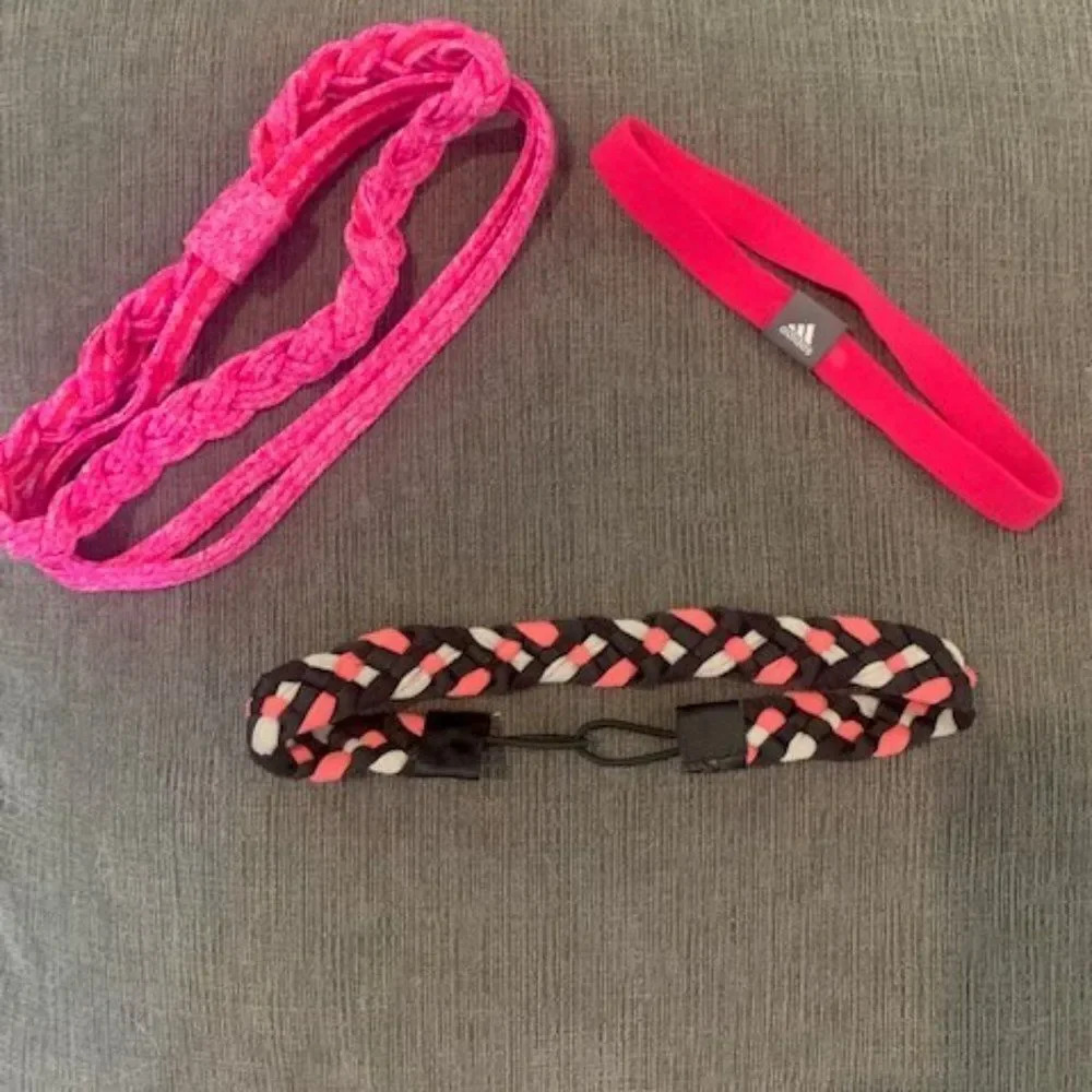 ‎Set 3 pink head bands